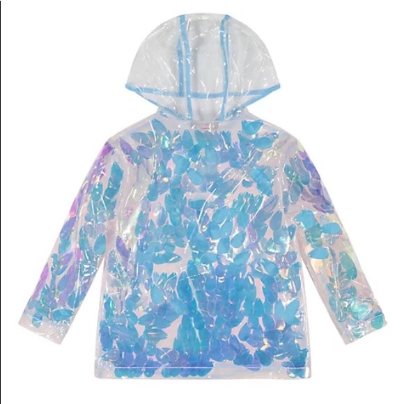 Andy & Evan Neiman Marcus Blue Sequin Rain Coat 3T @mariacople1 - Picture 2 of 9